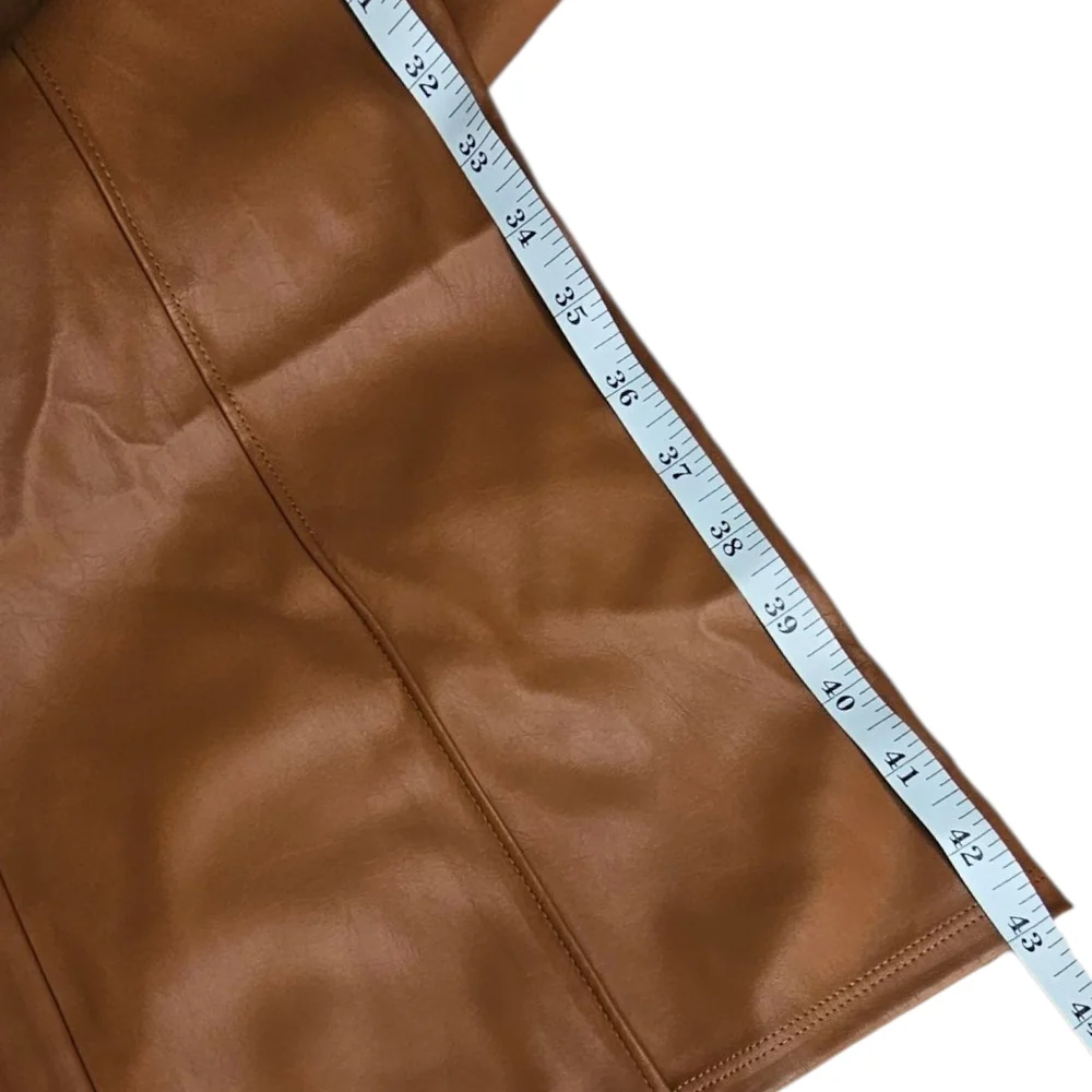 Wild Fable Tan Faux Leather Pants - Picture 4 of 5